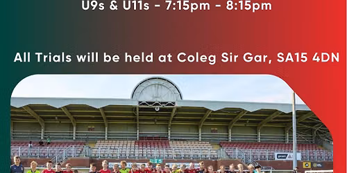 Pre Academi Trials - Under 8\u2019s & Under 10\u2019s