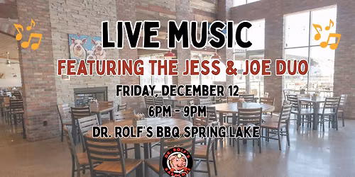 Live Music: The Jess & Joe Duo at Dr. Rolf's BBQ