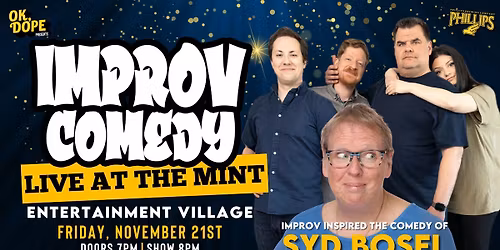 ENTERTAINMENT VILLAGE Live at The Mint! Featuring Syd Bosel!