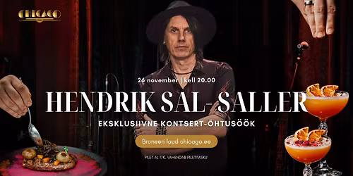 26.11 Hendrik Sal-Salleri akustiline kontsert-\u00f5htus\u00f6\u00f6k | Chicago 1933