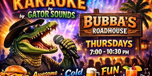 Karaoke Thursday Night at Bubba's Roadhouse
