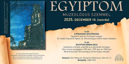 Egyiptom muzeol\u00f3gusszemmel