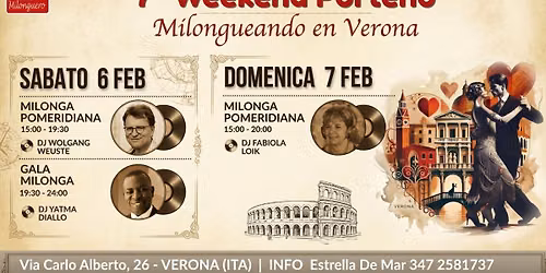 7\u00b0 WEEKEND PORTE\u00d1O  - "Milongueando en Verona"