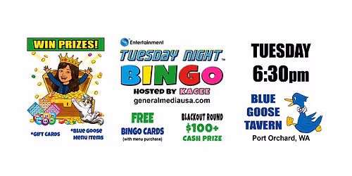 TUESDAY NIGHT BINGO