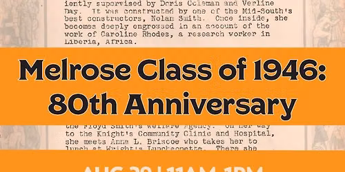 Melrose Class of 1946: 80th Anniversary