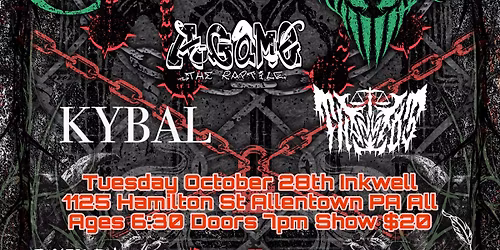 Nu-Core Chaos Tour at Inkwell w\/ The Coursing | $alamander X | Kybal & Thanatos at Inkwell