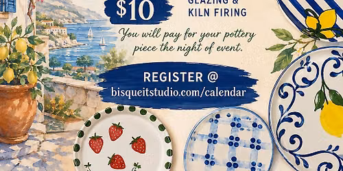 7\/18 A Dolce Vita Pottery Painting Night