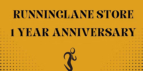 RunningLane Store 1 Year Anniversary