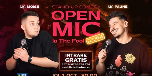 Open Mic pe terasa The Fool: MCs Moise & P\u0103une