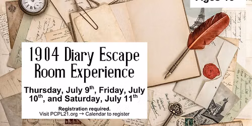 1904 Diary Escape Room Experience