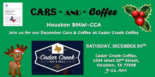December Cars and Coffee in the Heights