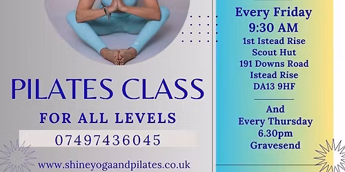 Friday Morning Pilates For All Levels in Istead Rise