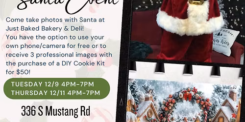 Santa at Just Baked Bakery & Deli