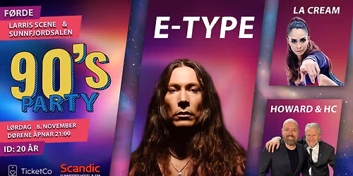 90`S PARTY LARRIS SCENE & SUNNFJORDSALEN \/\/ LAURDAG 8. NOVEMBER 2025