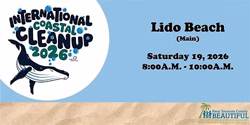 International Coastal Cleanup : LIDO BEACH (main)