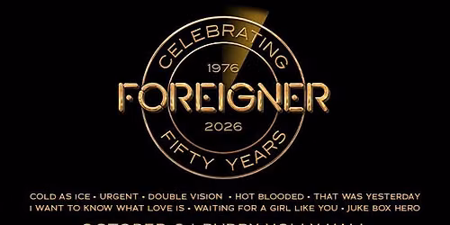 Foreigner: Celebrating 50 Years