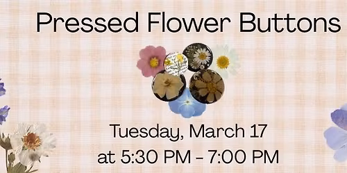 Pressed Flower Buttons