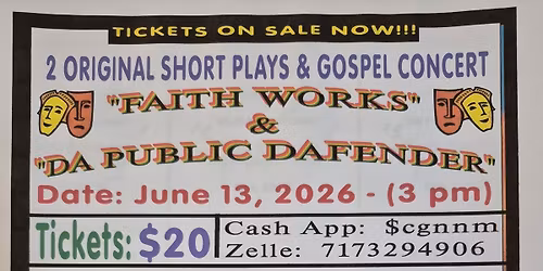 2 Original Short Plays & Gospel Comcert