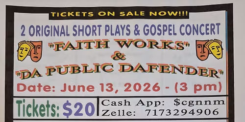 2 Original Short Plays & Gospel Comcert
