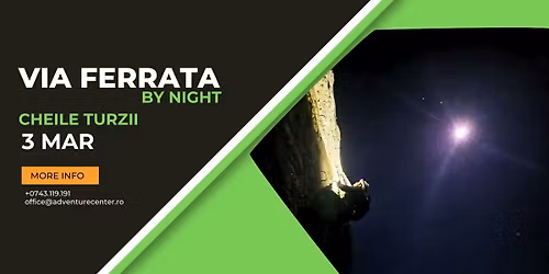 Via ferrata by night