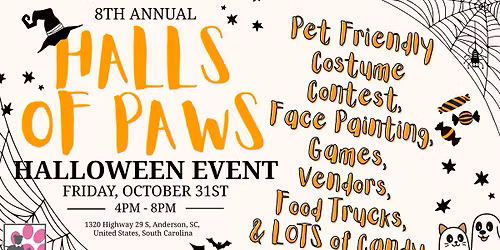 8th Annual Halls of Paws Halloween Event