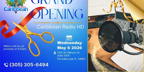 Caribbean Radio Ribbon Cutting