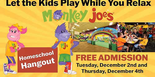 Free Admission for Homeschool Kids ALL DAY 12\/2 and 12\/4!