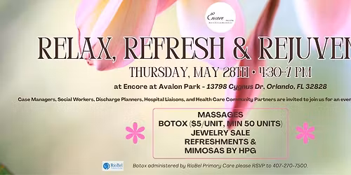 Relax, Refresh & Rejuvenate