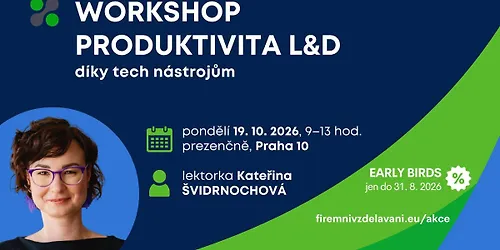 Workshop Produktivita L&D díky tech nástrojům