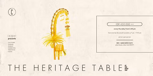 The Heritage Table: A Culinary Journey Celebrating Tradition & Flavor