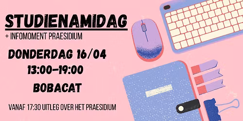 Studienammidag + infomoment praesidium