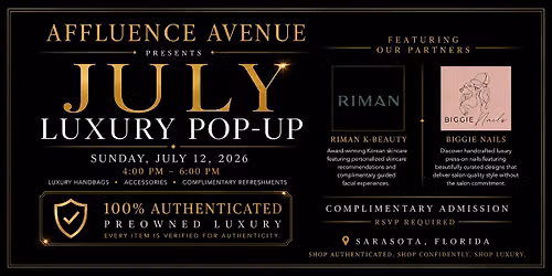 Affluence Avenue Luxury Pop-Up | Designer Bags, Korean Skincare & Beauty