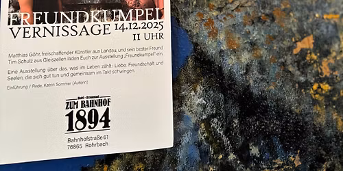 Vernissage von Matthias G\u00f6hr und Freundkumpel Tim