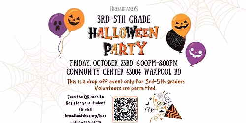 3rd - 5th Grade Halloween Party