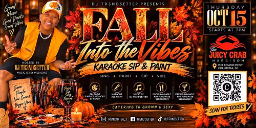 Fall Into The Vibes: Karaoke Sip & Paint