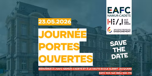 Journ\u00e9e Portes Ouvertes EAFC Namur-Cadets & Haute Ecole Albert Jacquard