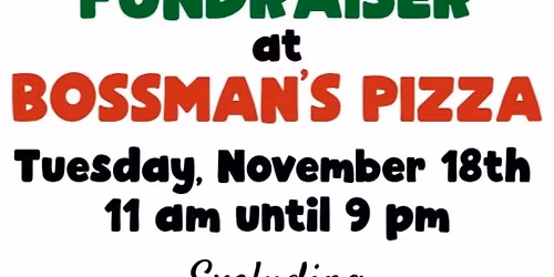 Columbiettes Fundraiser at Bossman's Pizza