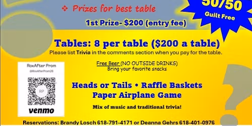 Roxana After Prom Trivia Night