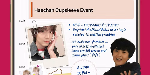 Haechan Cupsleeve Event