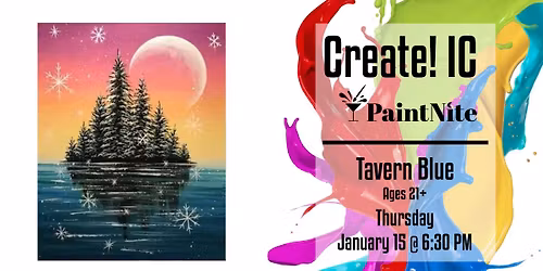 Paint Nite at Tavern Blue: Frosted Winter Island