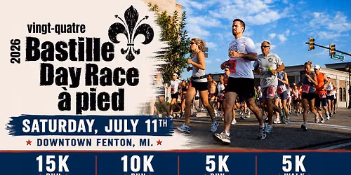 Bastille Day Race - 5K Run\/Walk, 10K & 15K