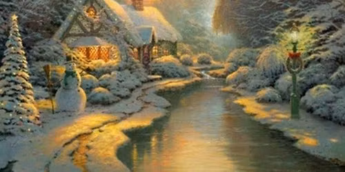 Christmas Kinkade Painting-Multi-Week Adult Class