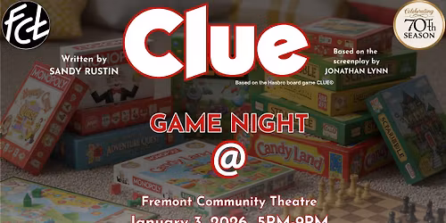 CLUE: Game Night @ FCT