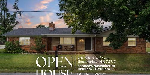 \u2728 Open House: Corner-Lot Comfort & Bentonville Convenience \u2728