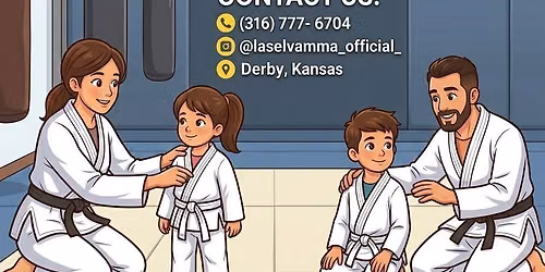 Kids and parents Jiu Jitsu class