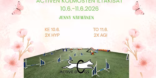 Active Dogs ry:n kolmosten iltakisat 10.-11.6.2026