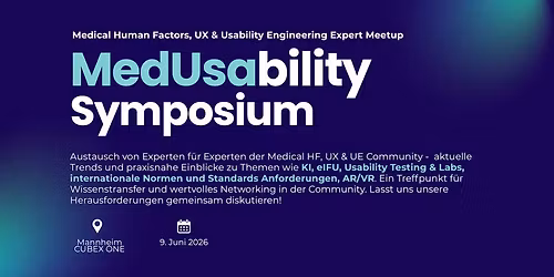 MedUsability Symposium in Mannheim