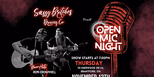 Open Mic Night | Sassy Britches Brewing