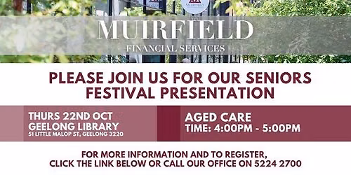 Expert Presentation - A focus on the financial side of Aged Care