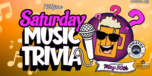 Saturday Music Trivia with Sixty Watt Trivia